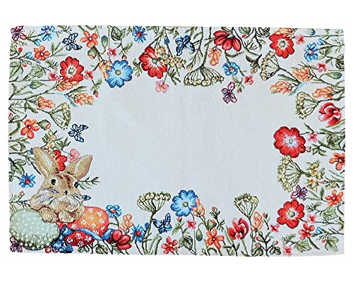 Tischläufer Mitteldecke Gobelin Osterhasen & Blumen gewebt beige bunt Tischwäsche 1 STK 35x50 cm Mischgewebe Tischläufer Mitteldecke Gobelin Osterhasen & Blumen gewebt beige bunt Tischwäsche 1 STK 35x50 cm Mischgewebe von matches21 HOME & HOBBY