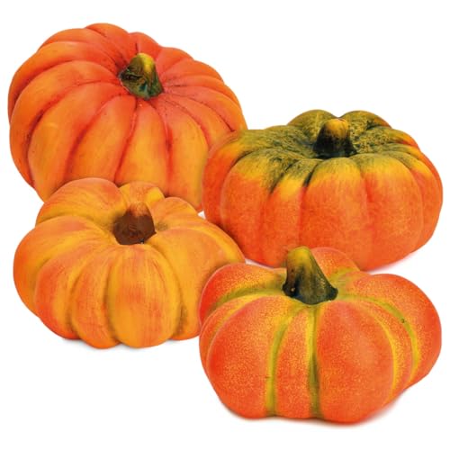 matches21 HOME & HOBBY Zierkürbisse bunt als kleine Herbst-Deko im 4er Set - Keramik Kürbisse als wetterfeste Outdoor Gartendeko - Kürbis-Deko als Erntedankfest oder draußen Haustür Halloween matches21 HOME & HOBBY Zierkürbisse bunt als kleine Herbst-Deko im 4er Set - Keramik Kürbisse als wetterfeste Outdoor Gartendeko - Kürbis-Deko als Erntedankfest oder draußen Haustür Halloween von matches21 HOME & HOBBY