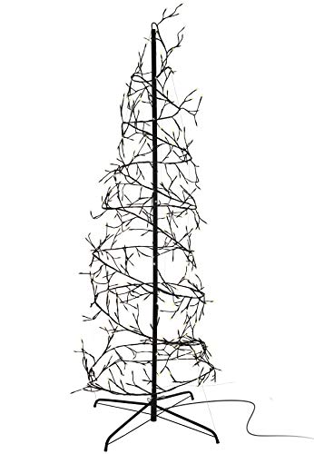 matrasa Spiralbaum 360 LED Baum warmweiß - 150 cm Weihnachtsbaum Weihnachtsbeleuchtung innen & außen IP44 von matrasa