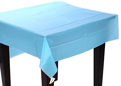 matrasa Tischdecke abwischbar aus Polyethylen - Partytischdecke 150x220 - Tischtuch (blau) von matrasa