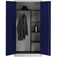 mauser Stahlschrank BF 5K - 7035/5003 lichtgrau, saphirblau 95,0 x 50,0 x 195,0 cm, aufgebaut mauser Stahlschrank BF 5K - 7035/5003 lichtgrau, saphirblau 95,0 x 50,0 x 195,0 cm, aufgebaut von mauser