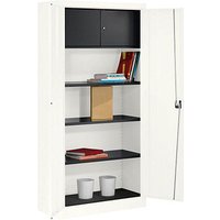 mauser Stahlschrank 790065A1 reinweiß 95,0 x 42,0 x 195,0 cm, aufgebaut mauser Stahlschrank 790065A1 reinweiß 95,0 x 42,0 x 195,0 cm, aufgebaut von mauser