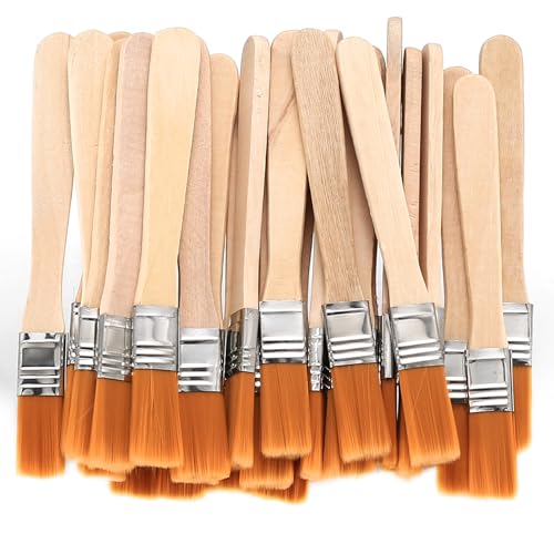 42 STK Klein Flachpinsel Pinselset, Kleine Pinsel Flache Borstenpinsel Set, Klein Lack Pinsel, Lackierpinsel, Malerpinsel, 13cm Lang Fensterpinsel mit Holzgriff für Kunst DIY Malerei Lacke Pinsel 42 STK Klein Flachpinsel Pinselset, Kleine Pinsel Flache Borstenpinsel Set, Klein Lack Pinsel, Lackierpinsel, Malerpinsel, 13cm Lang Fensterpinsel mit Holzgriff für Kunst DIY Malerei Lacke Pinsel von mauuuba