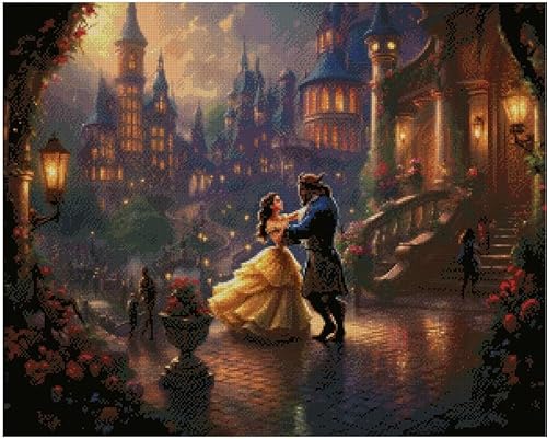 Kreuzstich-Set "Happy Ending of Bella", 14 Zählmuster, 300 x 240 Stiche, 54 x 42 cm, großes Kreuzstich-Set von max stitch design