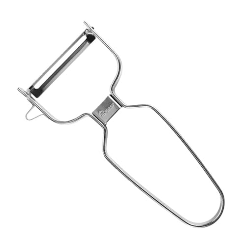 Obstschaber, Küchenschäler mit ergonomischem Griff, Y-förmiger Edelstahlschäler, langlebiger hängender Schäler, tragbarer Gemüseschäler für und Obstschaber, Küchenschäler mit ergonomischem Griff, Y-förmiger Edelstahlschäler, langlebiger hängender Schäler, tragbarer Gemüseschäler für und von maxal