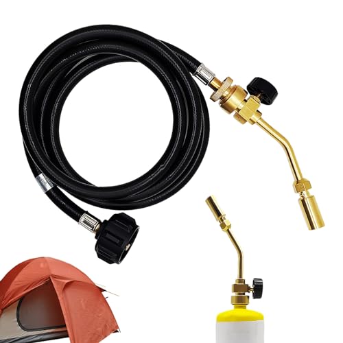 maxal Schweißbrenner, Lötlampe mit flexiblem Schlauch - Tragbare Taschenlampe mit flexiblem Schlauch - Schweißbrenner aus massivem Messing, einstellbare Flammenkontrolle, Taschenlampe maxal Schweißbrenner, Lötlampe mit flexiblem Schlauch - Tragbare Taschenlampe mit flexiblem Schlauch - Schweißbrenner aus massivem Messing, einstellbare Flammenkontrolle, Taschenlampe von maxal