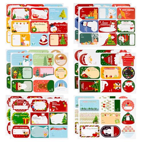 maxtachi 108 Stück Aufkleber Weihnachten, Weihnachten Aufkleber Sticker Weihnachtsaufkleber zum Beschriften, Weihnachten Selbstklebend für Umschlag Geschenktüten Papiertüten Weihnachtskarten maxtachi 108 Stück Aufkleber Weihnachten, Weihnachten Aufkleber Sticker Weihnachtsaufkleber zum Beschriften, Weihnachten Selbstklebend für Umschlag Geschenktüten Papiertüten Weihnachtskarten von maxtachi