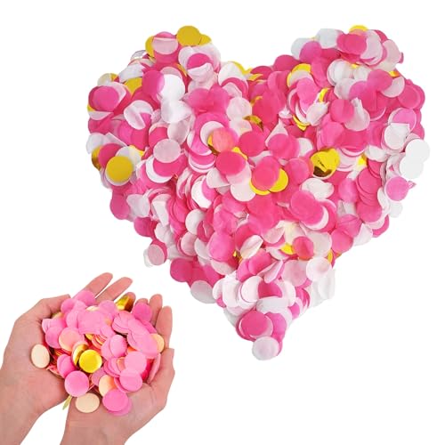 maxtachi Konfetti Bunt,Enthält Vier Farben Konfetti Rosa,Einfach zu Bedienen Und Zu Reinigen,Für Partys, Karneval, Jubiläen, Hochzeiten, Valentinstag-Rot, Weiß, Hellrosa, Gold maxtachi Konfetti Bunt,Enthält Vier Farben Konfetti Rosa,Einfach zu Bedienen Und Zu Reinigen,Für Partys, Karneval, Jubiläen, Hochzeiten, Valentinstag-Rot, Weiß, Hellrosa, Gold von maxtachi