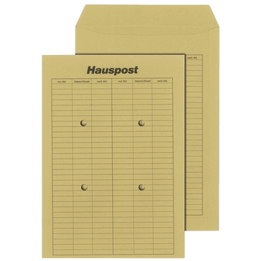 mayer-network Hausposttasche B4 ungummiert braun 110 g/qm. von mayer-network