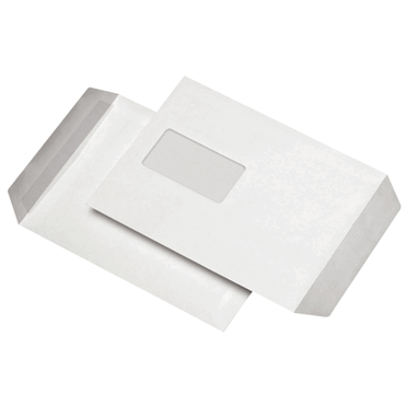 mayer-network Versandtaschen C5 mit Fenster selbstklebend 90 g/qm weiß von mayer-network