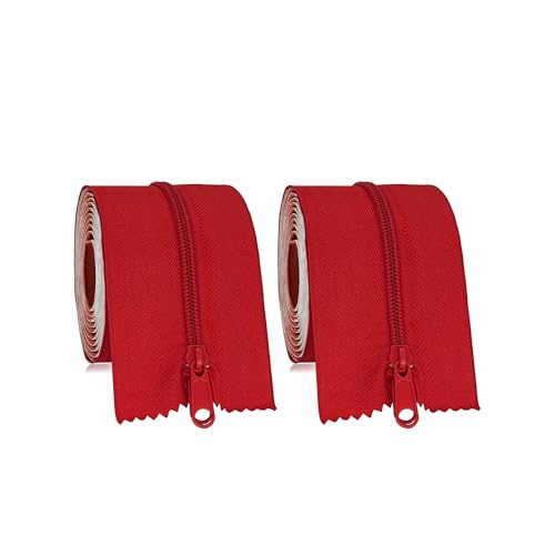 MAYOKEN Selbstklebender Reißverschluss, 2 Stück, 220 cm x 7,6 cm, Rot, Hochleistungs-Doppelseitiger Staubschutz-Reißverschluss für Staubschutzwände, Gewächshäuser, Zelte und Bauzonen MAYOKEN Selbstklebender Reißverschluss, 2 Stück, 220 cm x 7,6 cm, Rot, Hochleistungs-Doppelseitiger Staubschutz-Reißverschluss für Staubschutzwände, Gewächshäuser, Zelte und Bauzonen von mayoken