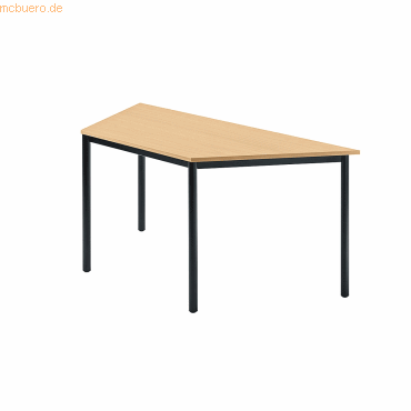 mcbuero.de Besprechungstisch 1600x690mm Buche Fuß Rundrohr schwarz mcbuero.de Besprechungstisch 1600x690mm Buche Fuß Rundrohr schwarz von mcbuero.de