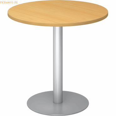 mcbuero.de Besprechungstisch 80cm Buche/silber mcbuero.de Besprechungstisch 80cm Buche/silber von mcbuero.de