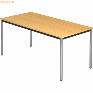 mcbuero.de Besprechungstisch Rundfuß 160x80 Buche/Chrom mcbuero.de Besprechungstisch Rundfuß 160x80 Buche/Chrom von mcbuero.de