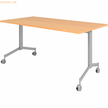 mcbuero.de Klapptisch fahrbar 160x80cm Buche mcbuero.de Klapptisch fahrbar 160x80cm Buche von mcbuero.de