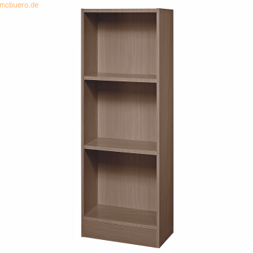 mcbuero.de Regal 3 Ordnerhöhen BxTxH 406x400x1270mm Nussbaum mcbuero.de Regal 3 Ordnerhöhen BxTxH 406x400x1270mm Nussbaum von mcbuero.de