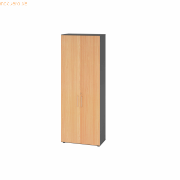 mcbuero.de Regal 6OH Türen graphit/Buche mcbuero.de Regal 6OH Türen graphit/Buche von mcbuero.de