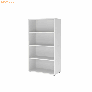 mcbuero.de Regal FlexWall 4OH weiß von mcbuero.de