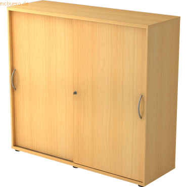 mcbuero.de Schiebetürenschrank Serie 9 3OH BxTxH 120x40x110cm Griff BM mcbuero.de Schiebetürenschrank Serie 9 3OH BxTxH 120x40x110cm Griff BM von mcbuero.de