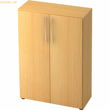 mcbuero.de Schrank Basic 3OH BxTxH 80x33x114,4cm Griff BM Buche von mcbuero.de