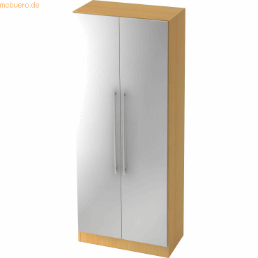 mcbuero.de Schrank Solid 5OH BxTxH 80x42x200,4cm Griff RE Buche/Silber mcbuero.de Schrank Solid 5OH BxTxH 80x42x200,4cm Griff RE Buche/Silber von mcbuero.de
