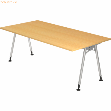 mcbuero.de Schreibtisch A-Fuß 200x100cm Buche mcbuero.de Schreibtisch A-Fuß 200x100cm Buche von mcbuero.de