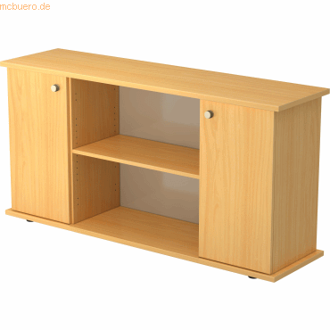 mcbuero.de Sideboard SB 2OH 2 Türen BxTxH 166,1x44,8x84cm Griff SG Buc von mcbuero.de