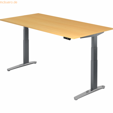 mcbuero.de Sitz-Steh-Schreibtisch elektrisch 200x100cm Buche/Graphit-a mcbuero.de Sitz-Steh-Schreibtisch elektrisch 200x100cm Buche/Graphit-a von mcbuero.de