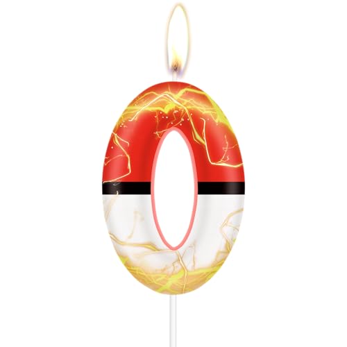 Cartoon Geburtstagskerze, Anime Nummer 0 Kerzen für Kuchen, Mädchen Jungen Geburtstagsdekoration, Anime Motto Party Dekoration, Cartoon Candle Cake Toppers für Mädchen Jungen Geburtstag Party von mciskin