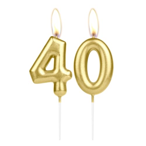 Funkelndes Licht goldene Geburtstagszahl Kerze, goldene Zahl 40 Kuchen Kerze, Geburtstagskuchen Topper Cupcake Mädchen Boy, Hochzeitstag Dekoration Funkelndes Licht goldene Geburtstagszahl Kerze, goldene Zahl 40 Kuchen Kerze, Geburtstagskuchen Topper Cupcake Mädchen Boy, Hochzeitstag Dekoration von mciskin