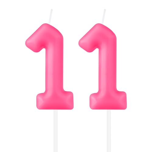 Macaron Geburtstagskerzen, leuchtend rosa zum 11. Geburtstag, Macaron Geburtstagskerze in leuchtend rosa, Zahl 11, Macaron Kuchen Kerzen für Mädchen und Jungen, Dekorationen Macaron Geburtstagskerzen, leuchtend rosa zum 11. Geburtstag, Macaron Geburtstagskerze in leuchtend rosa, Zahl 11, Macaron Kuchen Kerzen für Mädchen und Jungen, Dekorationen von mciskin