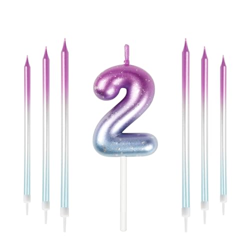 Mciskin Bunte Zahlenkerzen, Kerze für Kuchen, Geburtstagskerzen, Hochzeitsdekorationen, Partykerzen, Geburtstagskerzen für 2 Jahre, Jungen, Mädchen, Tortenaufsatz, Geburtstagskerzen Nummer 2 Mciskin Bunte Zahlenkerzen, Kerze für Kuchen, Geburtstagskerzen, Hochzeitsdekorationen, Partykerzen, Geburtstagskerzen für 2 Jahre, Jungen, Mädchen, Tortenaufsatz, Geburtstagskerzen Nummer 2 von mciskin
