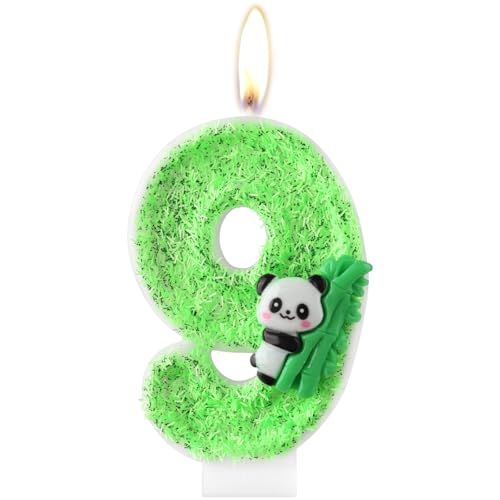 Panda Zahl Geburtstagskerzen, Mädchen Jungen th Geburtstagskerzen, Grüne Zahl 9 Kerzen für Kuchen, Panda Party Kerzen, Panda Kuchen Kerzen Topper für Kinder, Panda Thema Geburtstagstorte Dekora Panda Zahl Geburtstagskerzen, Mädchen Jungen th Geburtstagskerzen, Grüne Zahl 9 Kerzen für Kuchen, Panda Party Kerzen, Panda Kuchen Kerzen Topper für Kinder, Panda Thema Geburtstagstorte Dekora von mciskin