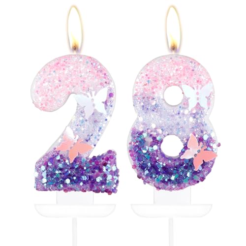 Schmetterling Zahl 28 Kerzen für Kuchen 28 Geburtstag Schmetterling Kuchen Kerzen Cake Topper Mädchen 28 Geburtstag Kuchen Dekorationen Lila Rosa Schmetterling Geburtstagskerzen Lila Schmetterling Schmetterling Zahl 28 Kerzen für Kuchen 28 Geburtstag Schmetterling Kuchen Kerzen Cake Topper Mädchen 28 Geburtstag Kuchen Dekorationen Lila Rosa Schmetterling Geburtstagskerzen Lila Schmetterling von mciskin