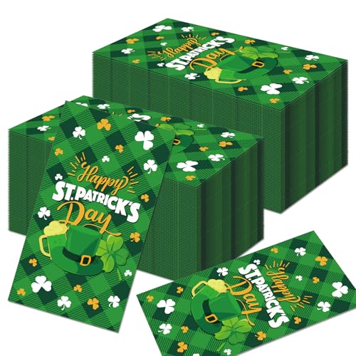 St. Patrick's Party Papierservietten, St. Patrick's Day, Cocktail-Servietten, Dinner-Servietten, weiches Papier, Partygeschirr für St. Patrick's Day, irische Party-Dekorationen St. Patrick's Party Papierservietten, St. Patrick's Day, Cocktail-Servietten, Dinner-Servietten, weiches Papier, Partygeschirr für St. Patrick's Day, irische Party-Dekorationen von mciskin