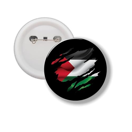 Knopf mit Stift - Flagge Palästina von mcliving