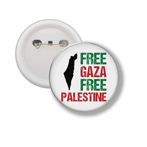 Knopf mit Stift - Free Gaza Free Palestine von mcliving