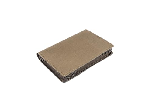 md-textil Dokumentenmappe A6 mit Reißverschluss (Steingrau Oliv) von md-textil