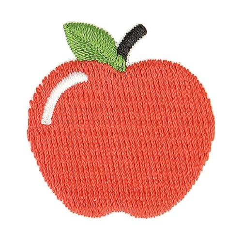 Aufnäher zum Aufbügeln, 3 x 2,5 cm, roter Apfel von mdc
