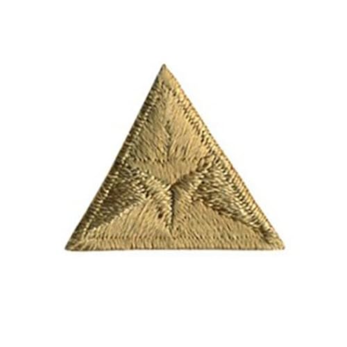 Aufnäher zum Aufbügeln, dreieckig, 2 x 2 cm, Beige, 3 Stück Aufnäher zum Aufbügeln, dreieckig, 2 x 2 cm, Beige, 3 Stück von mdc
