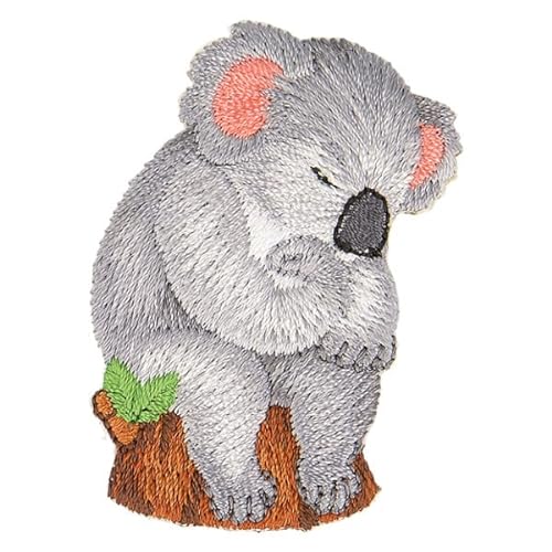 mdc Aufnäher zum Aufbügeln, Motiv: Koala-Statue, 5 cm x 3 cm von mdc