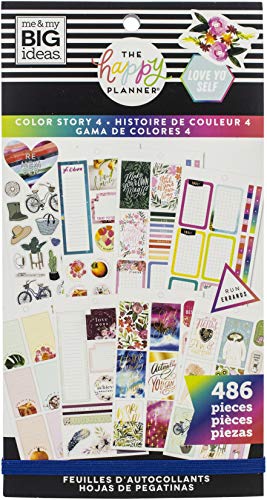 ME & MY BIG IDEAS Happy Planner STCKRS STRY, Color Story 4, 486/Pkg von me & my BIG ideas