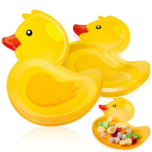 meekoo 24 Stück Gummiente Party Pappteller Gummiente Motto Party Dekorationen für Abendessen Dessert Picknick Geburtstag Hochzeit meekoo 24 Stück Gummiente Party Pappteller Gummiente Motto Party Dekorationen für Abendessen Dessert Picknick Geburtstag Hochzeit von meekoo