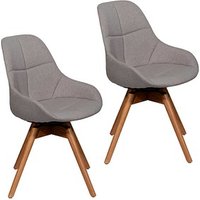 meet powered by PAPERFLOW Besucherstühle JUNO CHJUNOX2.23.02 grau Stoff, 2 St. von meet powered by PAPERFLOW