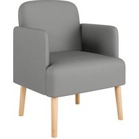 meet powered by PAPERFLOW Besuchersessel Brooks  FTBROSC.23.14 grau Kunstleder, 1 St. von meet powered by PAPERFLOW