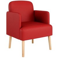 meet powered by PAPERFLOW Besuchersessel Brooks  FTBROSC.23.18 rot Kunststoff, 1 St. von meet powered by PAPERFLOW