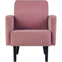 meet powered by PAPERFLOW Sessel LISBOA rosa schwarz Stoff 71,0 x 81,5 x 83,0 cm, 1 St. von meet powered by PAPERFLOW