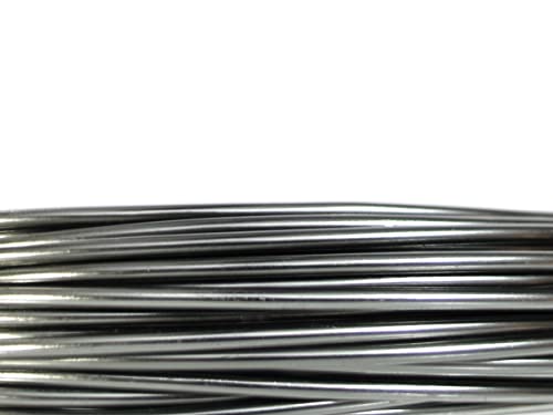 Aluminiumdraht 12m // Ø 2mm // 100g // Dekodraht Basteldraht Bindedraht zum Basteln und Dekorieren (ANTHRAZIT) von meindekoartikel