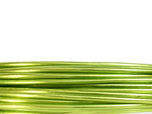Aluminiumdraht 12m // Ø 2mm // 100g // Dekodraht Basteldraht Bindedraht zum Basteln und Dekorieren (LIMONE) von meindekoartikel