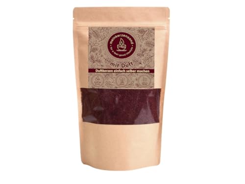Aromatischer Kerzensand mit Duft 400g inkl. 3 Dochte Aromasand Duftgranulat aus Wachs Raumduft (Black Berry) von meindekoartikel